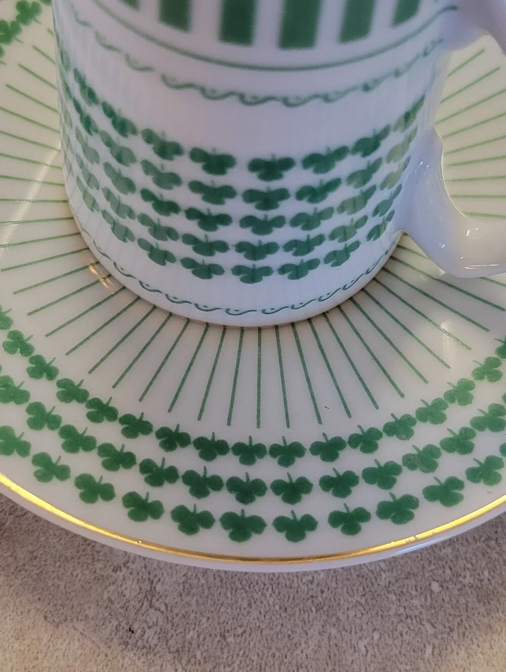 Vintage MCM Lagardo Tackett Schmid Irish Coffee Mug And Saucer Set
